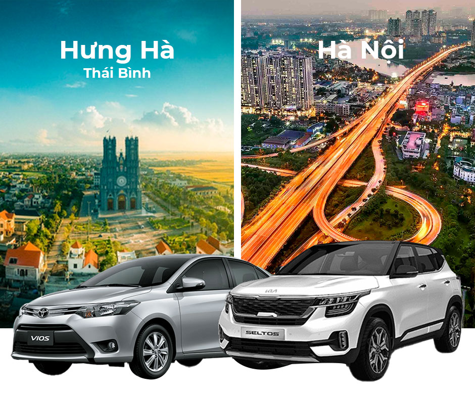 Xe ghép Hưng Hà - Hà Nội và ngược lại 250k